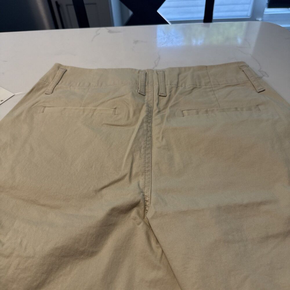 NWT Womens Tan Shorts Size 4 Stretch Dressy Summer Hook Closure A New Day - Picture 5 of 7